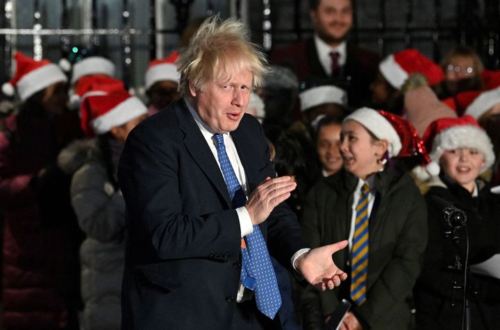 Johnson has told people not to cancel their Christmas parties