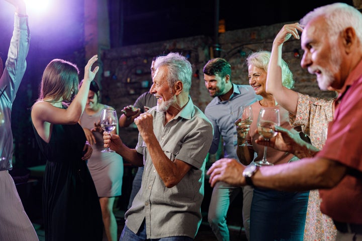 Just dancing the night away with the bosses.