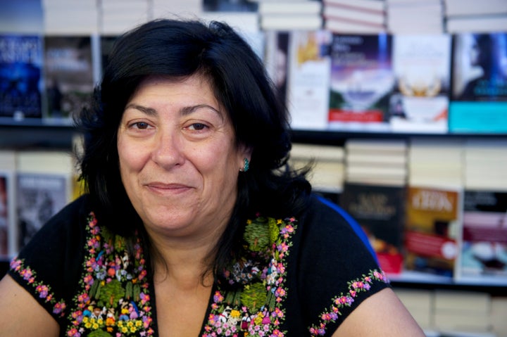 Almudena Grandes en la Feria del libro de Madrid de 2013.