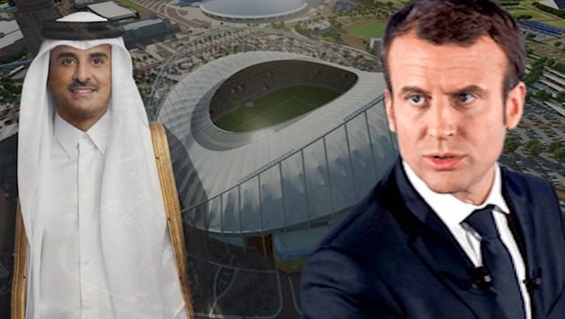 Au Qatar, Macron face à la délicate question de la coupe du monde de