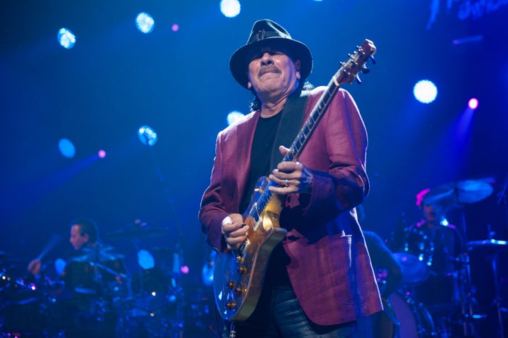 Santana performs at Stravinski auditorium on July 14, 2016 in Montreux, Switzerland.