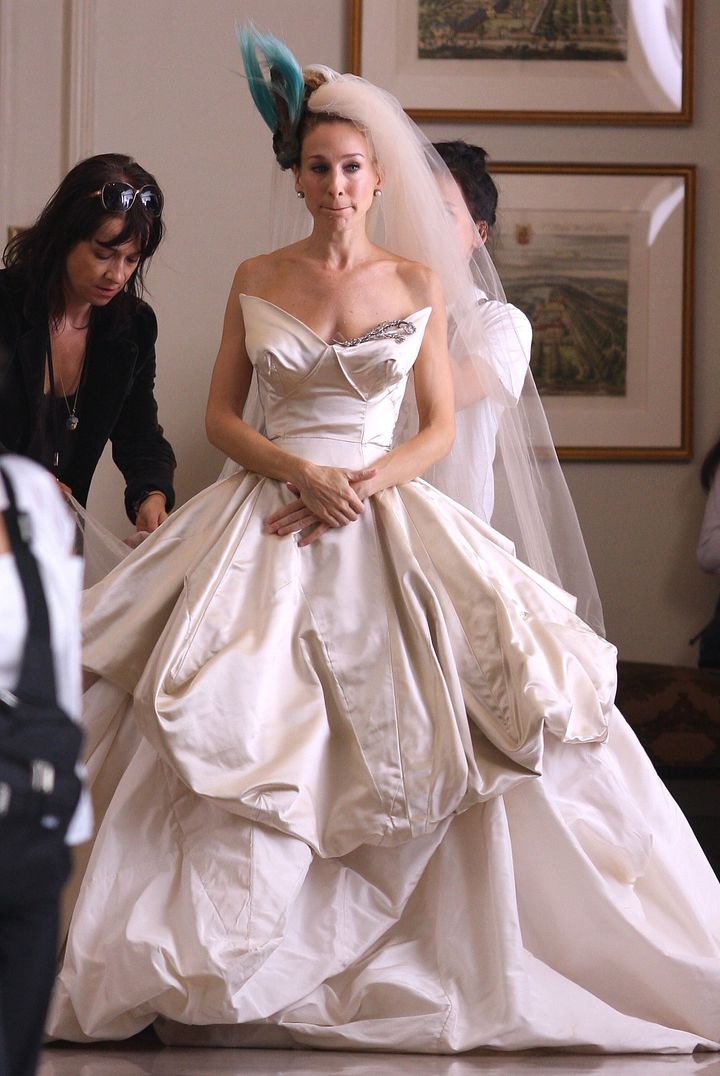 Filming the wedding scene for the first movie on Oct. 2, 2007.
