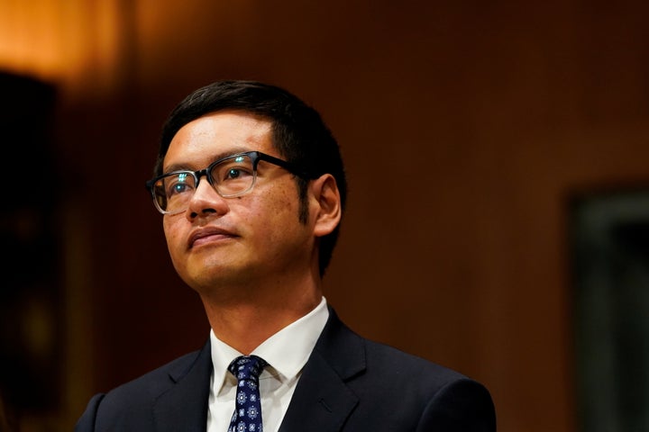 President Joe Biden's judicial nominee Dale Ho during his Senate confirmation hearing.