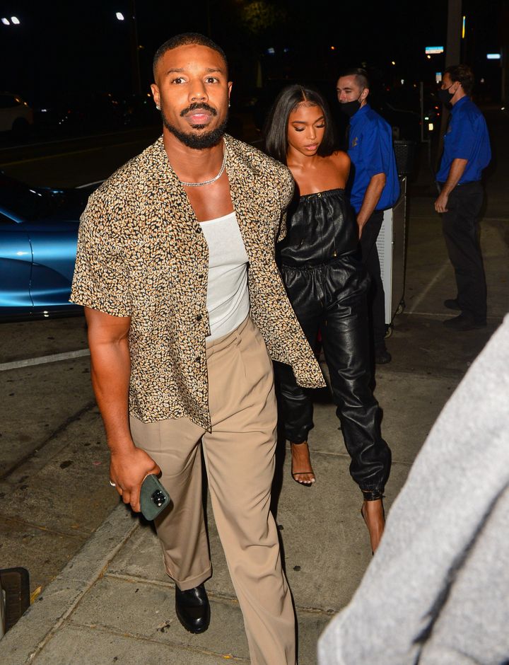 Michael B. Jordan and Lori Harvey spotted together on Aug. 20 in Los Angeles, California.