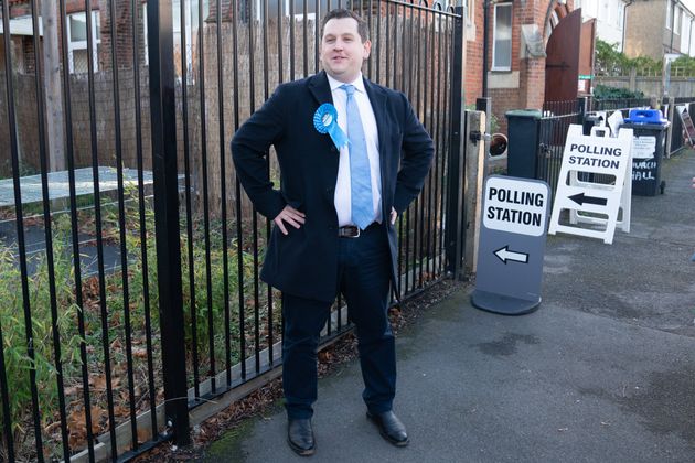 <strong>The Conservative party’s Louie French arrives at Christchurch Church Hall in Sidcup, Kent, to cast his vote in the by-election.</strong>” data-caption=”<strong>The Conservative party’s Louie French arrives at Christchurch Church Hall in Sidcup, Kent, to cast his vote in the by-election.</strong>” data-rich-caption=”<strong>The Conservative party’s Louie French arrives at Christchurch Church Hall in Sidcup, Kent, to cast his vote in the by-election.</strong>” data-credit=”Stefan Rousseau – PA Images via Getty Images” data-credit-link-back=”” /></p>
<div class=
