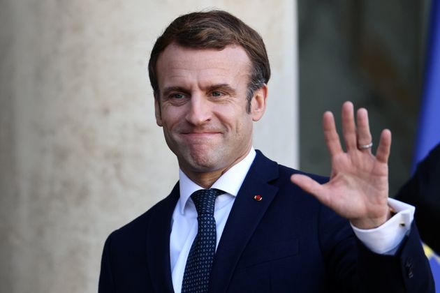 Emmanuel Macron photographié à
