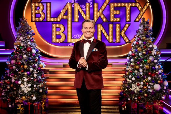 Bradley Walsh hosts the Blankety Blank Christmas special
