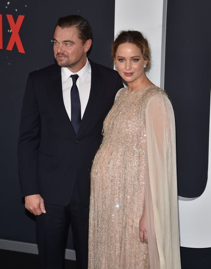 Leonardo DiCaprio y Jennifer Lawrence.
