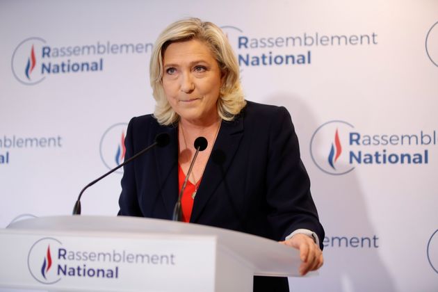 Marine Le Pen après les régionales de 2021 au siège du