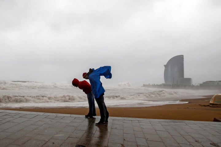 Temporal en Barcelona.