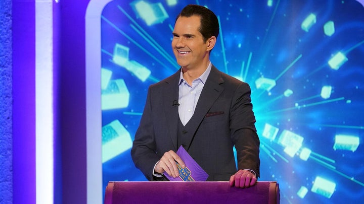 Jimmy Carr asks the questions on Big Fat Quiz Of The Year