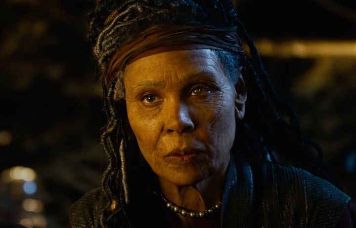 Jada Pinkett Smith as Niobe in "The Matrix Resurrections" trailer.