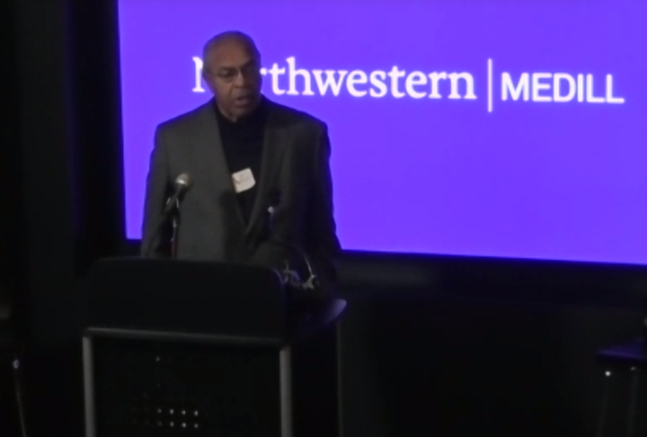 Rev. Wheeler Parker Jr., Emmett Till's cousin, speaks at a press conference on the Justice Department closing its investigation into the 1955 lynching.