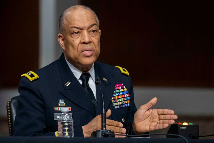 Maj. Gen. William J. Walker, the former commanding general of the District of Columbia National Guard, testifies on March 3, 2021, about the DHS, FBI, National Guard and Department of Defense response to the Jan. 6 Capitol Riot. 