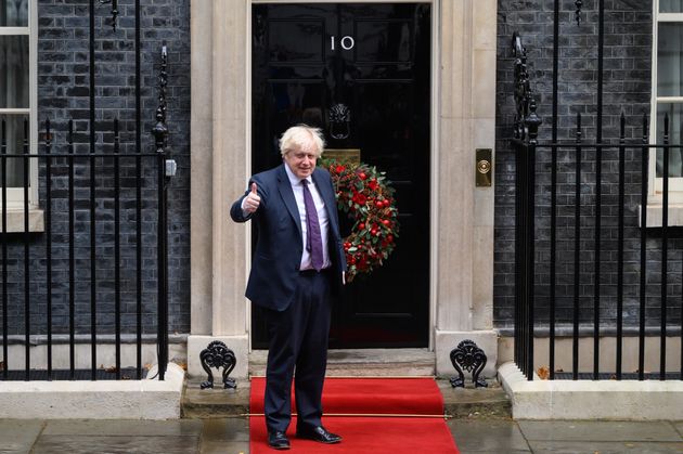 Boris Johnson outside 10 Downing Street last week. 