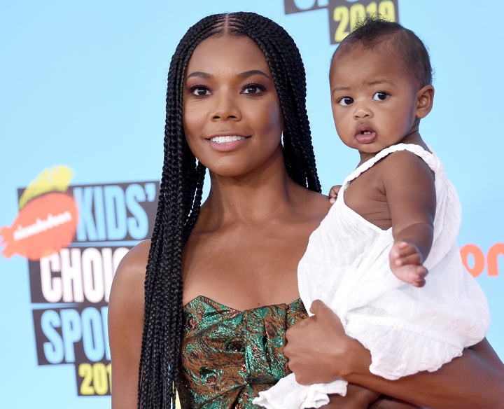 Gabrielle Union and Kaavia James at Nickelodeon's Kids' Choice Sports 2019 on July 11, 2019, in Santa Monica, California.