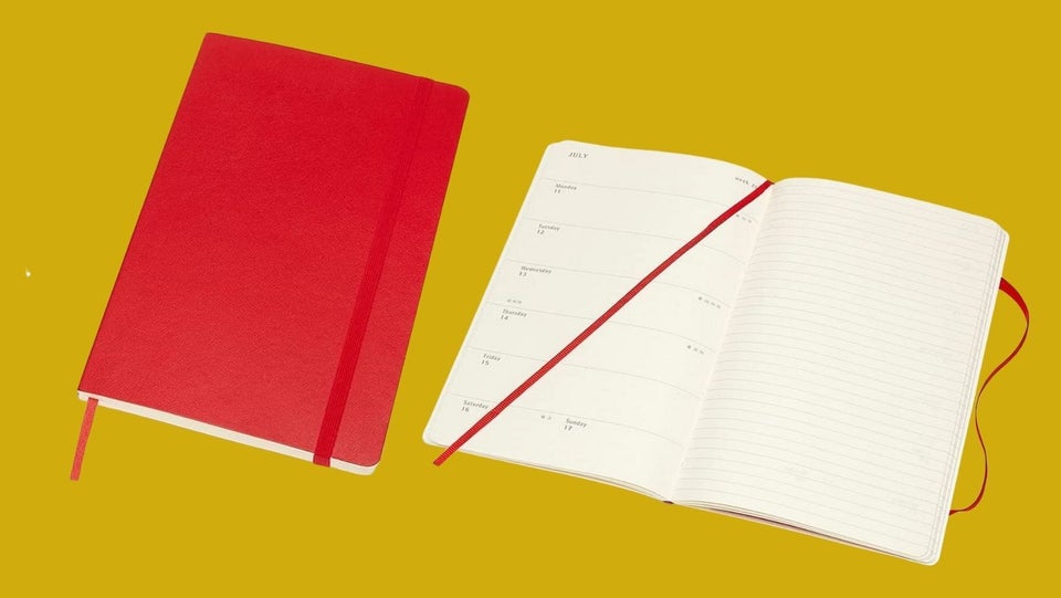 Buy Moleskine Hard Cover Large Daily Planner Diary 2024, Scarlet Red Color  Home & Kitchen