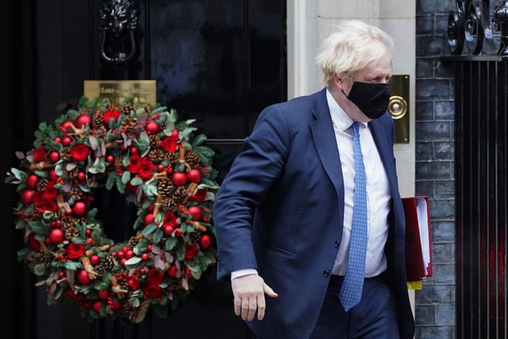 Prime Minister Boris Johnson leaves 10 Downing Street last week. 
