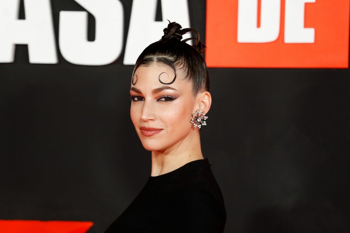 Úrsula Corberó en la <em>premiere</em> de la serie La Casa de Papel vol.2 en Madrid.