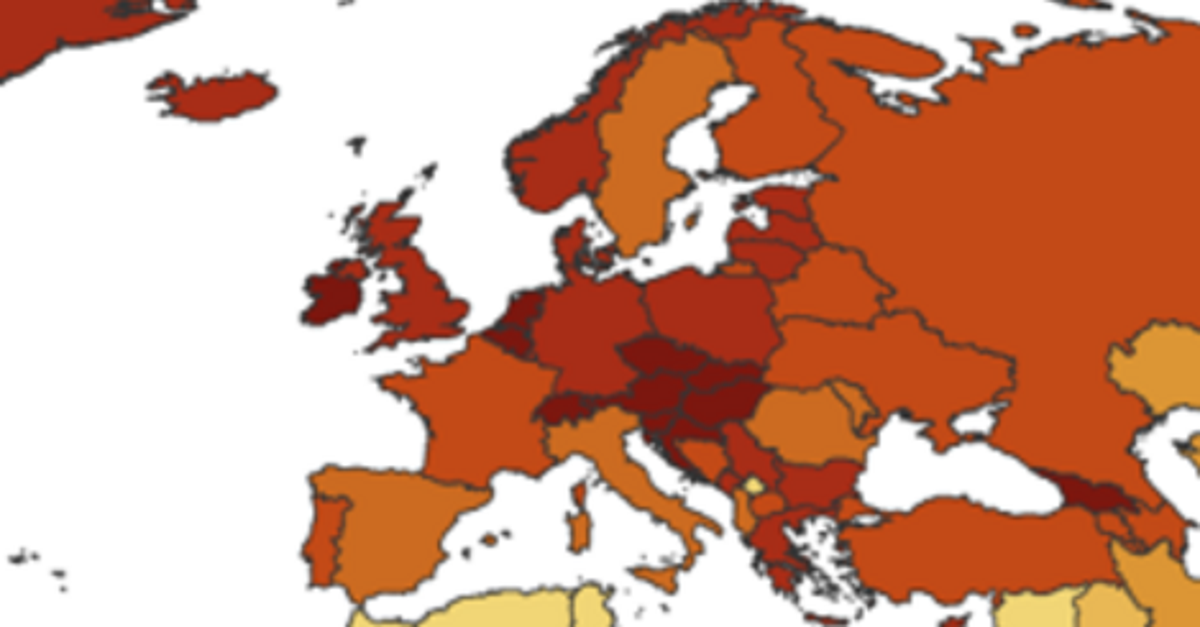 Europa es roja.  La propagación de la infección, el aumento de países con obligaciones de vacunación Europa es roja.  La propagación de la infección, el aumento de países con obligaciones de vacunación