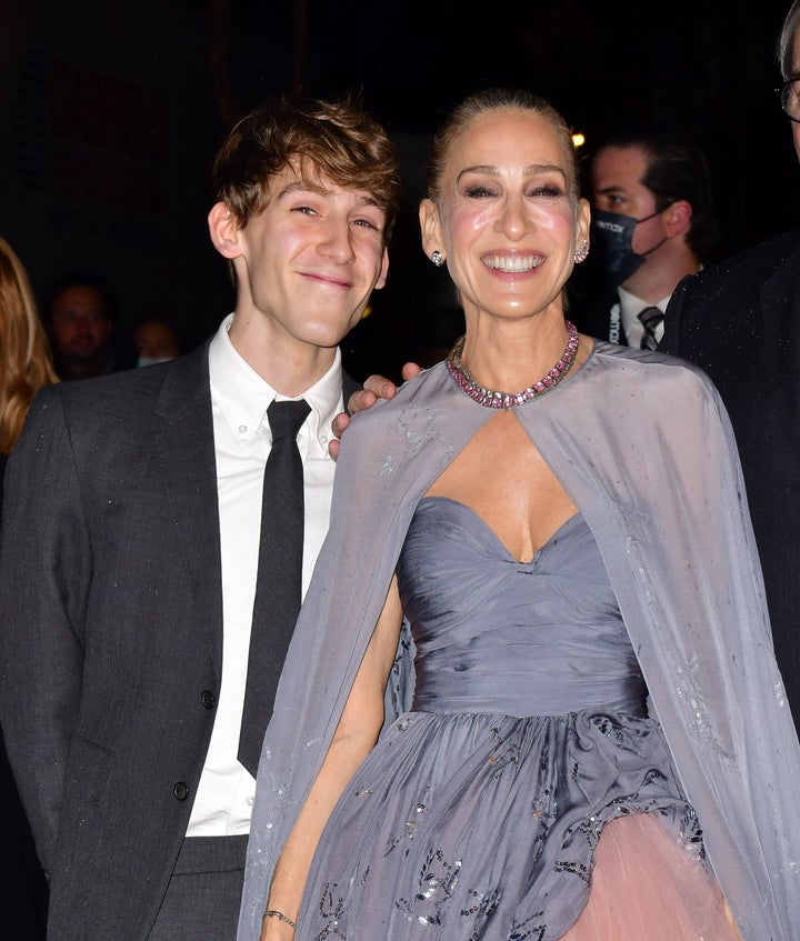 James Wilkie Broderick and Sarah Jessica Parker.