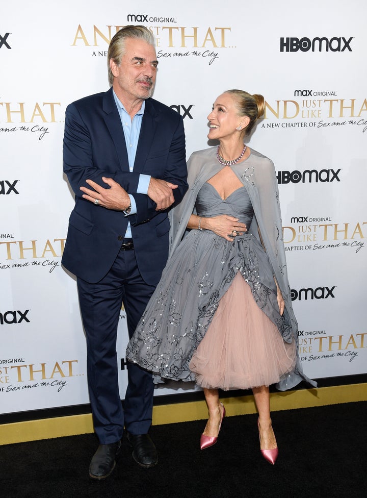 Chris Noth and Parker at the premiere.