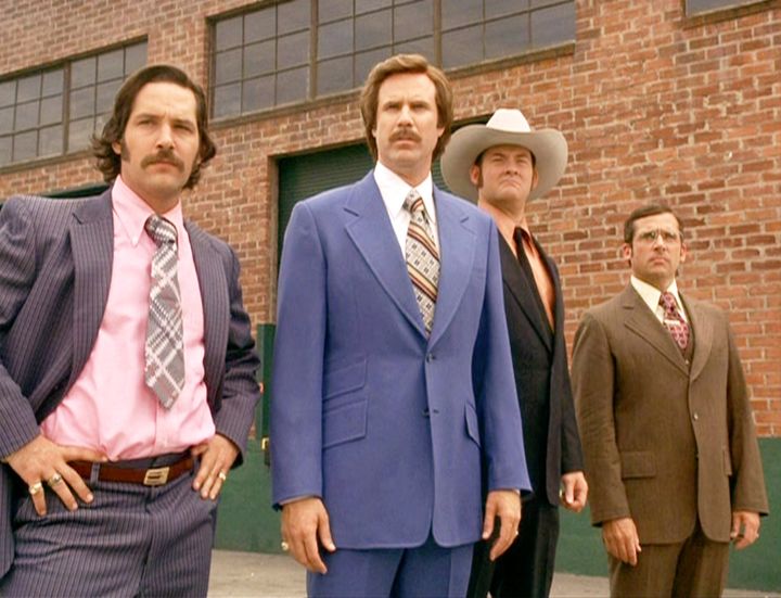 A still from the first "Anchorman," directed by McKay.