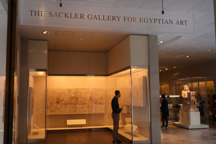 The Sackler Wing at the Metropolitan Museum of Art is pictured in 2019. The museum said it is removing the Sackler name from its exhibits “in order to allow The Met to further its core mission.”