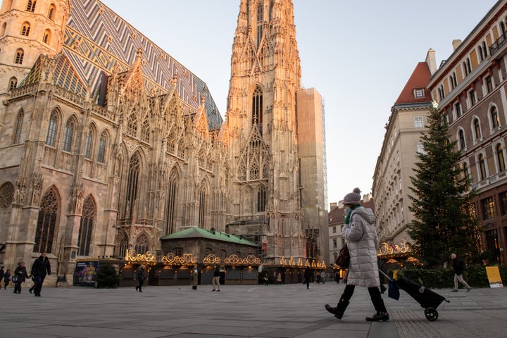Una calle de Viena, Austria.
