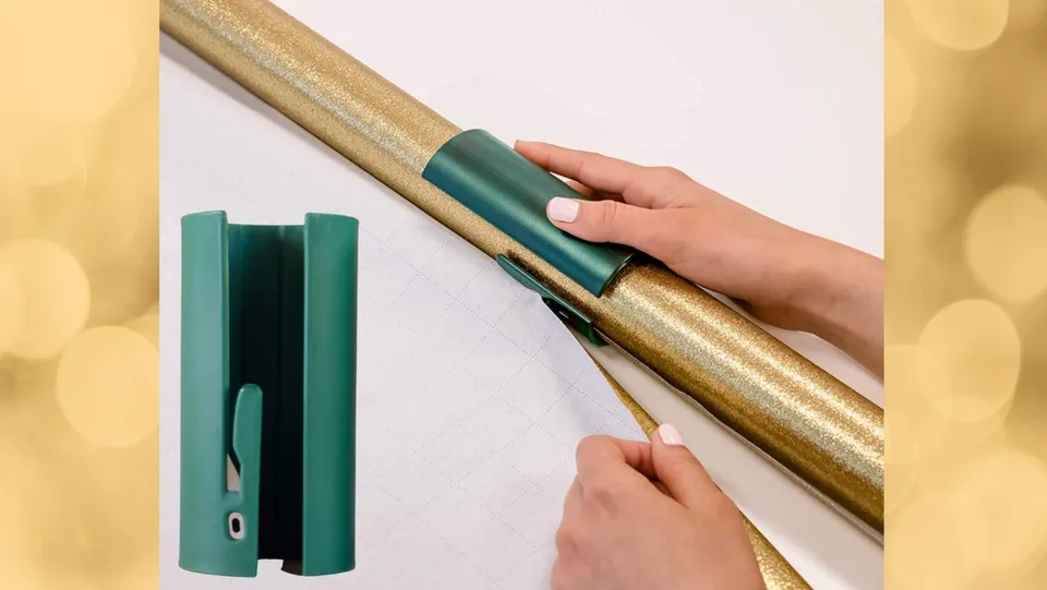 Wrap Buddies - Wrapping Paper Clamps with Built-In Tape Dispensers