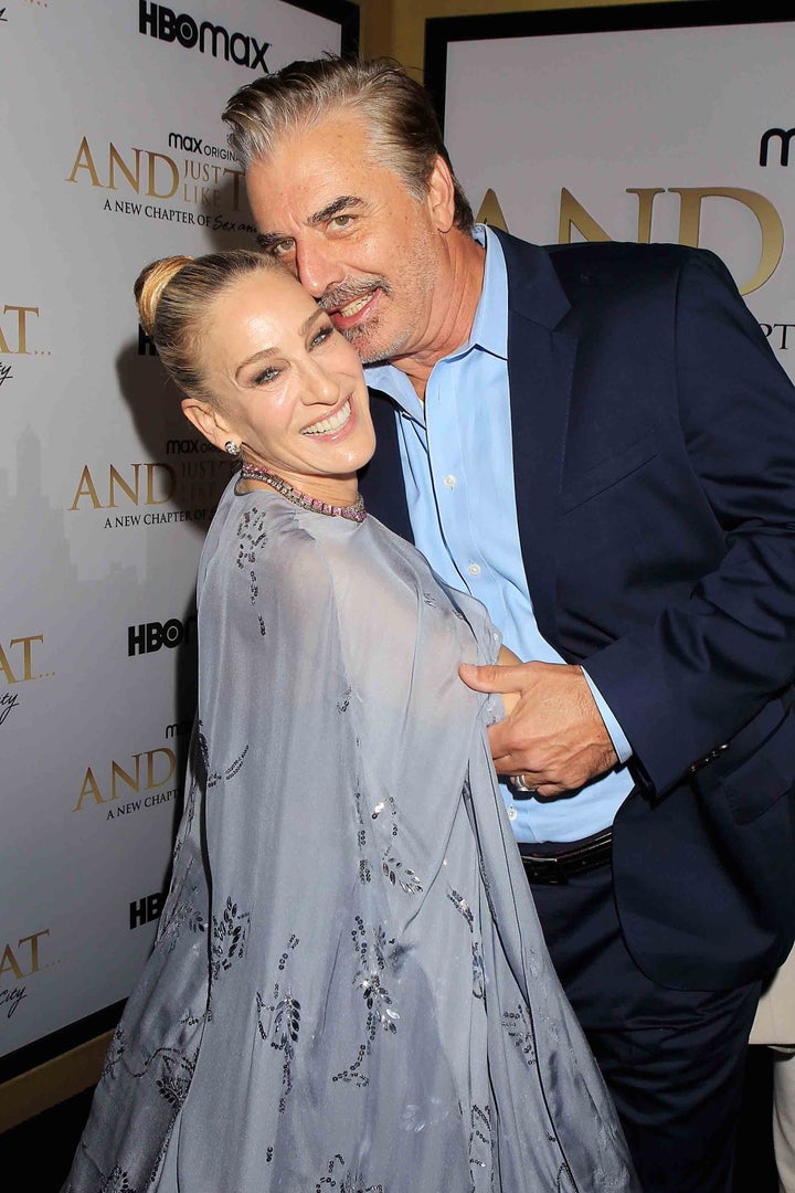 Sarah Jessica Parker and Chris Noth at the show's red carpet premiere earlier this week