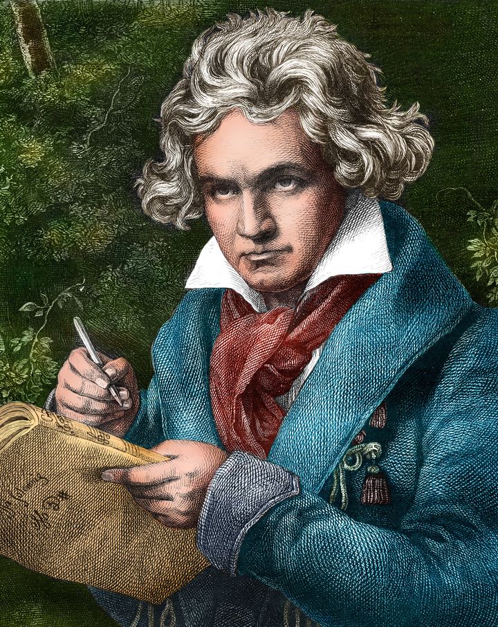 Engraving of Ludwig van Beethoven( 17 December 1770 – 26 March 1827) was a German composer and pianist. Original edition from my own archivesSource : "Gartenlaube 1869"