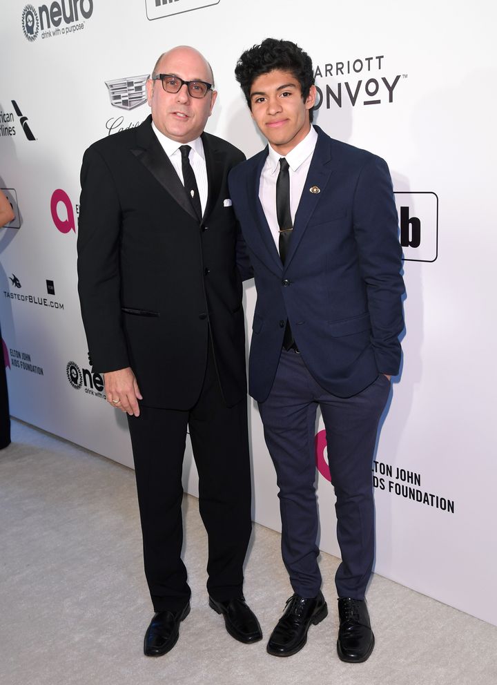 Willie Garson and Nathen Garson at the 27th annual Elton John AIDS Foundation Academy Awards Viewing Party on Feb. 24, 2019, in West Hollywood, California.