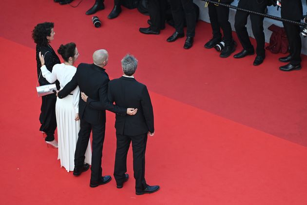 Tapis rouge à Cannes, en