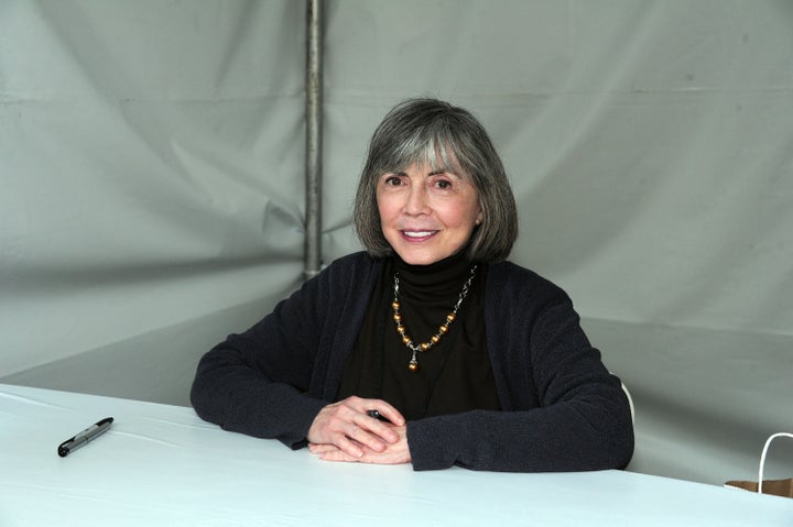 Anne Rice attends LA Times Festival of Books, Sun, April. 22, 2012, at the USC Campus in Los Angeles. (AP Photo/Katy Winn)