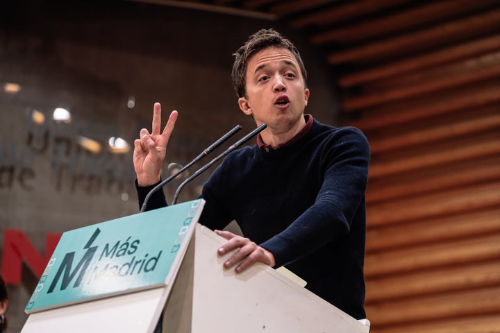 Errejón, en un acto de Más Madrid.