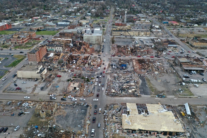 Warm weather was a crucial ingredient in this recent tornado outbreak, but whether climate change is a factor is not quite as clear, meteorologists say.