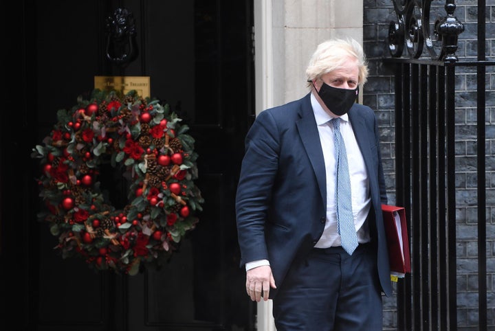El primer ministro británico, Boris Johnson, en su residencia de Downing Street.