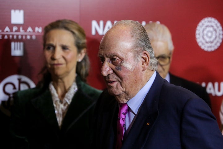 El rey Juan Carlos y la infanta Elena