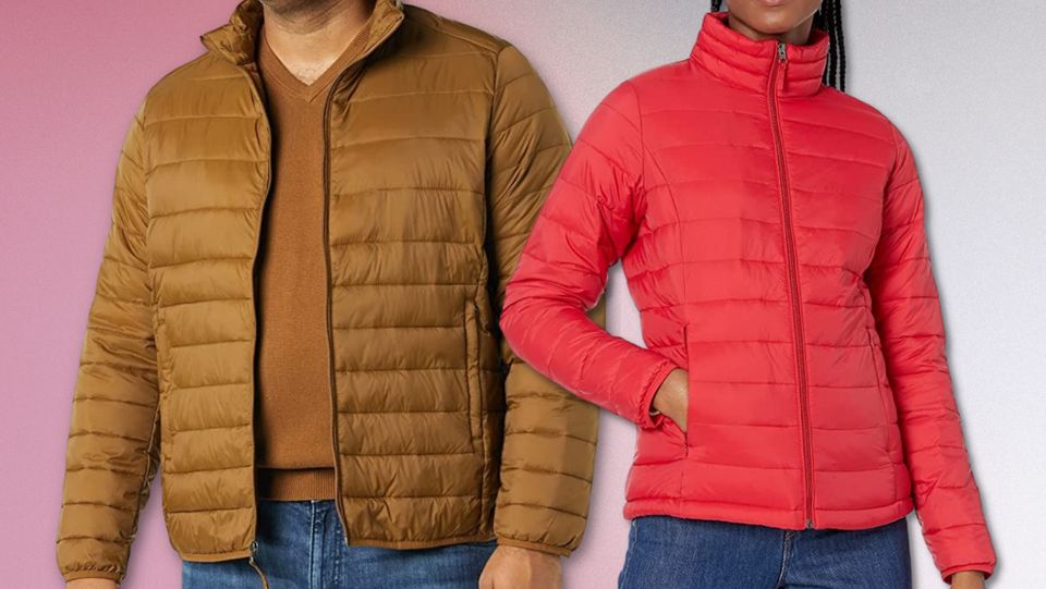 A lightweight, water-resistant puffer jacket