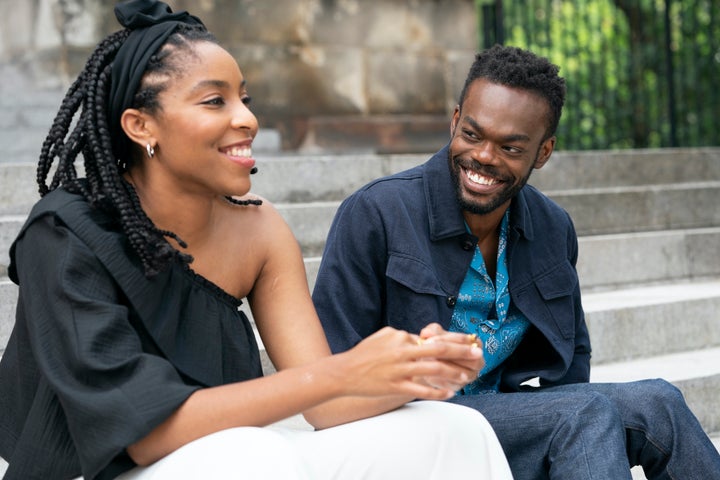 Jessica Williams and William Jackson Harper in HBO Max's "Love Life," which included two abortion-related storylines.