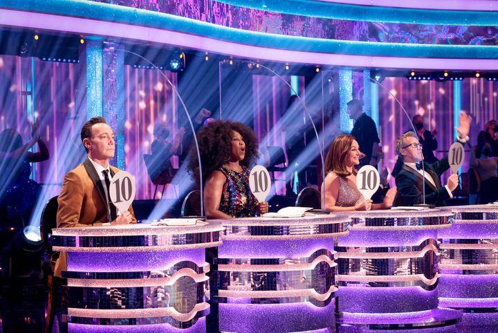 The Strictly Come Dancing judging panel pictured last week