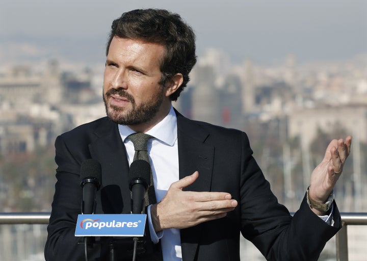 Casado, este martes en Barcelona