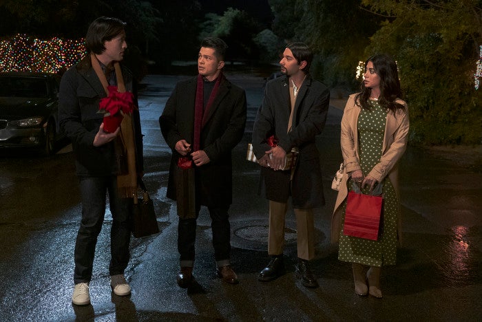Desmond Chiam, Vincent Rodriguez III, Mark Indelicato, and Emeraude Toubia in "With Love."