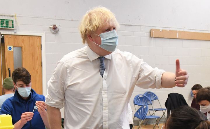 Boris Johnson visits Stow Health Vaccination centre in Westminster this week.