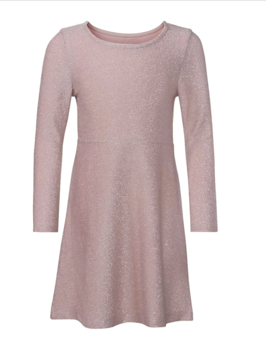 Vestido para fin de año para niña de Lidl en rosa.