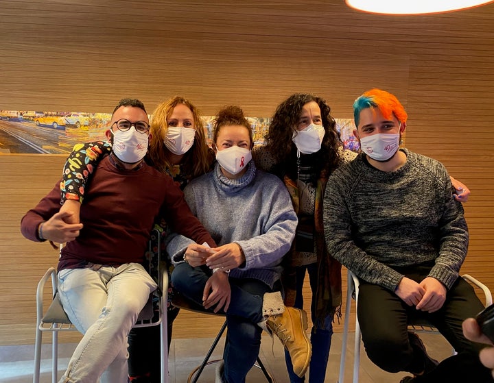 Carmen Martín García, Antonio Serrano, Loly Fernández, Oliver Marcos y Arantxa Barreiro.