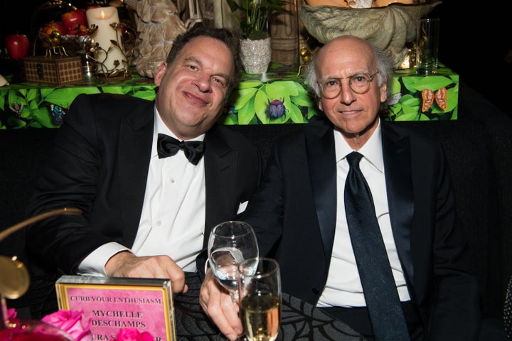 Garlin and Larry David attend HBO's post Emmy Awards reception in 2018.