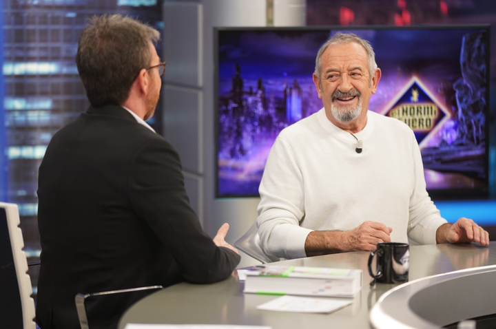 Karlos Arguiñano y Pablo Motos en el plató de 'El Hormiguero'.