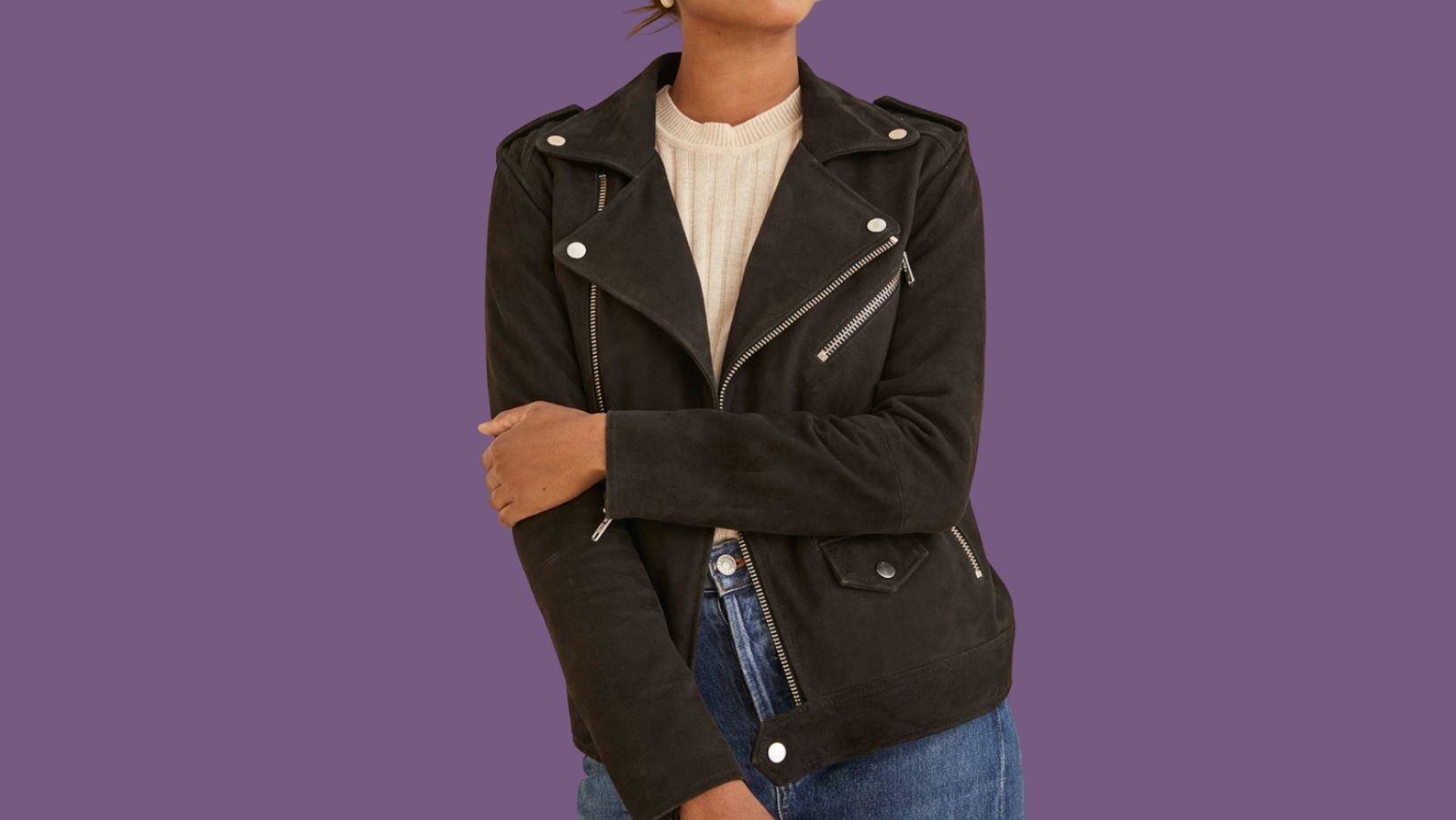 Sustainable leather outlet jackets